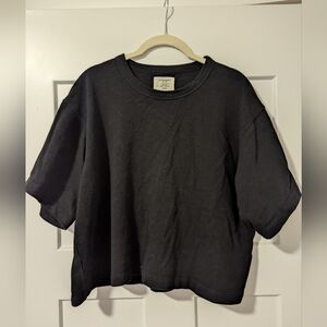 Buck Mason Field Spec Boyfriend Crop Tee